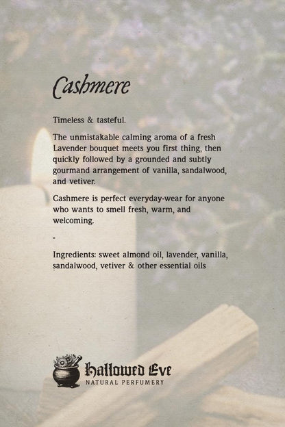 Cashmere - Natural Perfume Oil __etsy:8197761589