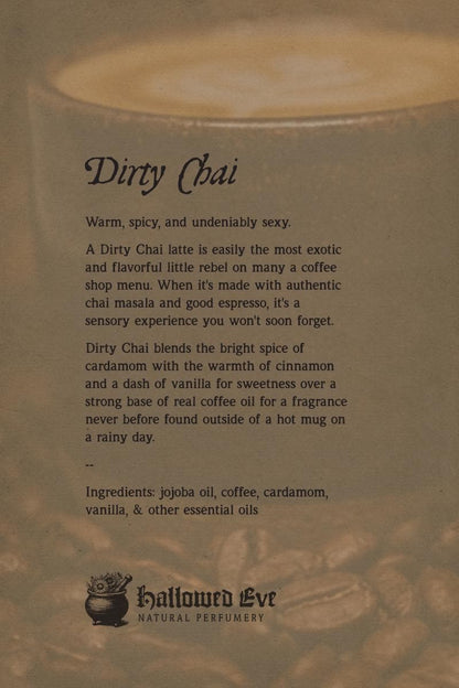 Dirty Chai - Natural Perfume Oil __etsy:8197589293