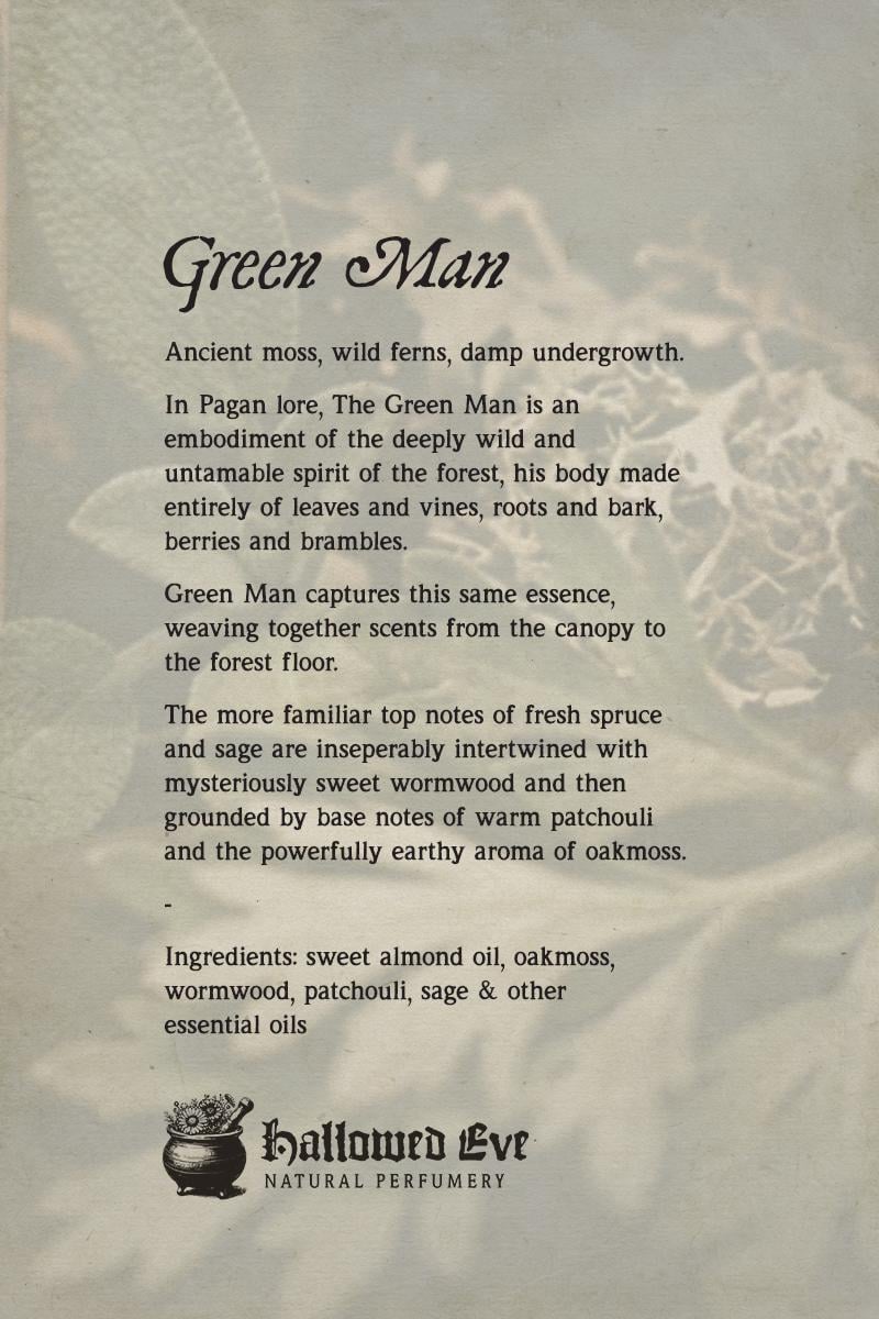 Green Man - Natural Perfume Oil __etsy:8197374751