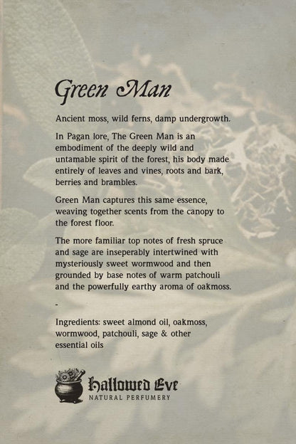 Green Man - Natural Perfume Oil __etsy:8197374751